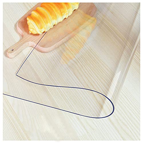 Transparente PVC-Tischabdeckung, Anti-Heiß-Tischdecke, für Esszimmer, Büro und Sofa, strapazierfähig, rechteckig, 2 mm dick, 115,1 x 115,1 cm Transparente PVC-Tischabdeckung, Anti-Heiß-Tischdecke, für Esszimmer, Büro und Sofa, strapazierfähig, rechteckig, 2 mm dick, 115,1 x 115,1 cm von Generisch