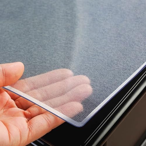 Transparente PVC-Tischdecke, wasserdicht und hitzebeständig, benutzerdefinierte weiche Milchfolie, reißfeste Tischabdeckung für den Innen- und Außenbereich, dauerhafter Schutz für Tische Transparente PVC-Tischdecke, wasserdicht und hitzebeständig, benutzerdefinierte weiche Milchfolie, reißfeste Tischabdeckung für den Innen- und Außenbereich, dauerhafter Schutz für Tische von Generisch