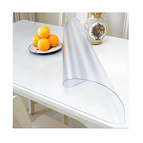 Transparente PVC-Tischdecke, wasserdichter Kunststoff-Tischschutz, weiche Glas-Tischmatte für Esszimmer, 85 x 140 cm, langlebig und leicht zu reinigen, ideal für Kunststofftische Transparente PVC-Tischdecke, wasserdichter Kunststoff-Tischschutz, weiche Glas-Tischmatte für Esszimmer, 85 x 140 cm, langlebig und leicht zu reinigen, ideal für Kunststofftische von Generisch