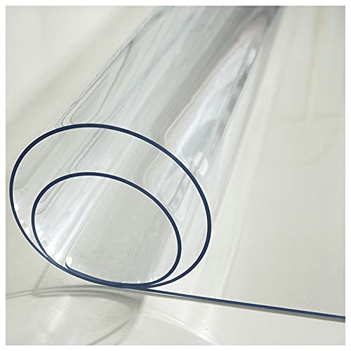 Transparente PVC-Tischdecke, wasserdichter Tischschutz für Ess-, Büro- und Sofatische, dick, 1 mm, rechteckiges Design Transparente PVC-Tischdecke, wasserdichter Tischschutz für Ess-, Büro- und Sofatische, dick, 1 mm, rechteckiges Design von Generisch