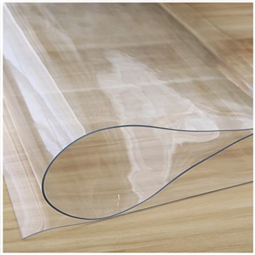 Transparente PVC-Tischdecke – wasserdicht abwischbare Abdeckung für Hitzeschutz – langlebige transparente Pads für Zuhause und Schreibtisch Transparente PVC-Tischdecke – wasserdicht abwischbare Abdeckung für Hitzeschutz – langlebige transparente Pads für Zuhause und Schreibtisch von Generisch