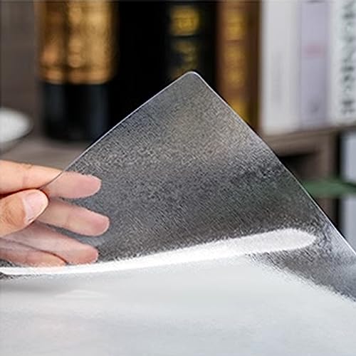 Transparente Satin-Tischabdeckung, 1 mm, weiche GSS-Tischschutzfolie, ideal für Büro-Schreibtischunterlagen, Stuhlmatten (90 x 140 cm) von Generisch