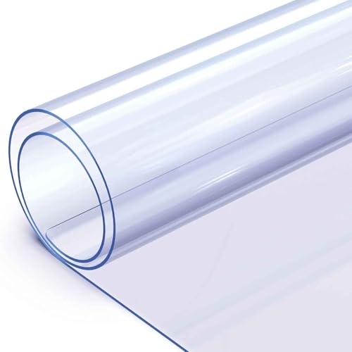Transparente Schreibtischunterlage, 100 x 180 cm, 2 mm dick, wasserdichter Kunststoff-Tischschutz, leicht zu reinigen, rechteckige Tischdecke für Büro, Kommode, Nachttisch, Oberflächenschutz von Generisch