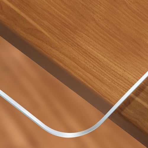 Transparente Schreibtischunterlage, 90 x 120 cm, rutschfestes, strukturiertes PVC-Mauspad für den Bürogebrauch (30 x 120 cm) von Generisch