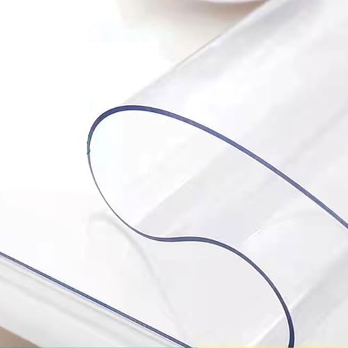 Transparente Schreibtischunterlage, weicher Glastischschutz, wasserdicht, abwischbar, Vinyl-Tischdecke, 2 mm dick, transparent, rechteckig, 45 x 100 cm, ideal für Zuhause und Büro Transparente Schreibtischunterlage, weicher Glastischschutz, wasserdicht, abwischbar, Vinyl-Tischdecke, 2 mm dick, transparent, rechteckig, 45 x 100 cm, ideal für Zuhause und Büro von Generisch