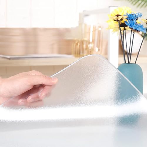 Transparente Schreibtischunterlage aus Pstic, wasserdicht und waschbar, Tischabdeckung für Esstisch, Couchtisch, Küche, Theke, Büro, Schreibtisch, 1 mm dick, Mehrzweck-Schreibtischunterlage (85 x 135 von Generisch