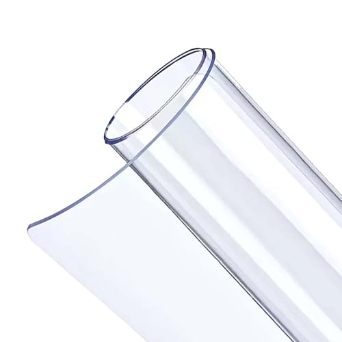 Transparente Tischabdeckung, 1,5 mm, rechteckige Kunststoff-Schreibtischmatte, 100 x 180 cm, Esstischschutz, langlebige transparente Tischdecke, kratzfeste Oberfläche Transparente Tischabdeckung, 1,5 mm, rechteckige Kunststoff-Schreibtischmatte, 100 x 180 cm, Esstischschutz, langlebige transparente Tischdecke, kratzfeste Oberfläche von Generisch