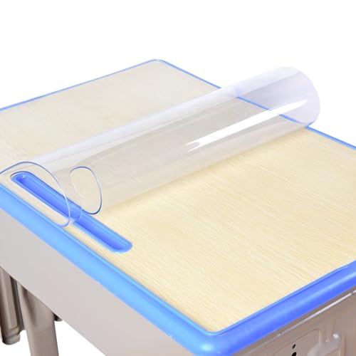 Transparente Tischabdeckung, 1,5 mm dick, transparente Schreibtischunterlagen für Arbeit, Studium, Essen und Gaming – Größen 30 x 60 cm, 50 x 130 cm, 40 x 140 cm, 70 x 120 cm, 80 x 150 cm Transparente Tischabdeckung, 1,5 mm dick, transparente Schreibtischunterlagen für Arbeit, Studium, Essen und Gaming – Größen 30 x 60 cm, 50 x 130 cm, 40 x 140 cm, 70 x 120 cm, 80 x 150 cm von Generisch