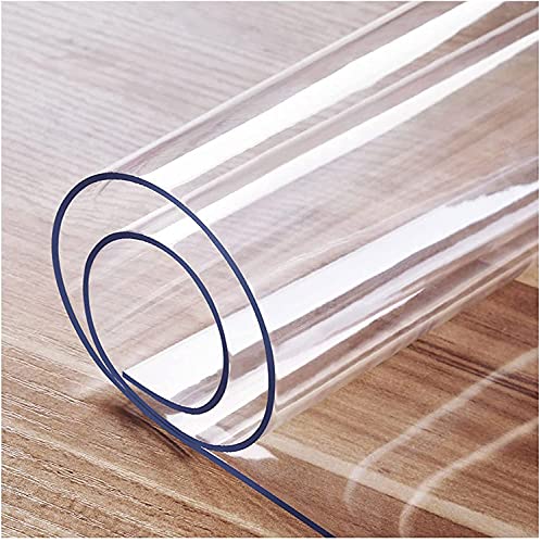Transparente Tischabdeckung, Anti-Heiß-Tischmatte für Schreibtisch, Computertisch, weicher Esstisch, 1,5 mm dick, 95 x 160 cm, langlebig und leicht zu reinigen von Generisch