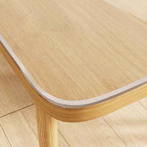 Transparente Tischabdeckung, wasserabweisend, PVC, rechteckig, Schreibtischunterlage für Couchtisch und Schreibtisch, 50,8 x 101,6 cm von Generisch