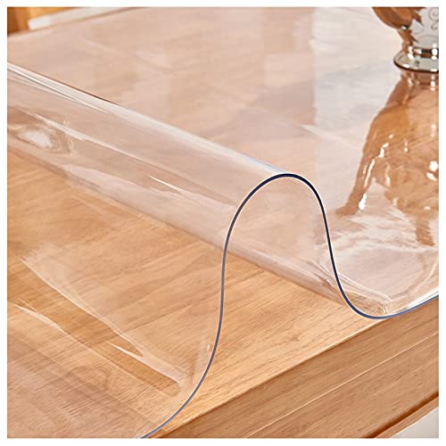 Transparente Tischdecke, wasserdicht, transparent, für Esszimmer, Büro, Sofa und Computertische, rechteckiger Tischschutz, 1,5 mm dick, 110 x 160 cm Transparente Tischdecke, wasserdicht, transparent, für Esszimmer, Büro, Sofa und Computertische, rechteckiger Tischschutz, 1,5 mm dick, 110 x 160 cm von Generisch