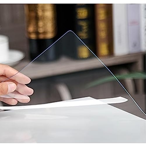 Transparente Tischschutzabdeckung, wasserdicht, PVC, 0,7 mm, waschbar, Kunststoff-Tischdecke für Möbel, Größe 90 x 200 cm, langlebig und leicht zu reinigen Transparente Tischschutzabdeckung, wasserdicht, PVC, 0,7 mm, waschbar, Kunststoff-Tischdecke für Möbel, Größe 90 x 200 cm, langlebig und leicht zu reinigen von Generisch