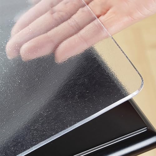 Transparente Tischschutzabdeckung, wasserdicht, abwischbar, PVC, rechteckig, 1,5 mm dick, für Essen und Camping, 127 x 101,6 cm Transparente Tischschutzabdeckung, wasserdicht, abwischbar, PVC, rechteckig, 1,5 mm dick, für Essen und Camping, 127 x 101,6 cm von Generisch