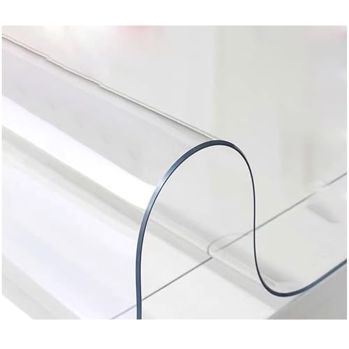 Transparente rechteckige Tischabdeckung, wasserdicht, transparent, Kunststoff, Schreibtischunterlage aus dickem PVC, Tischunterlage für Büro und Computer, 40 x 100 cm, 1,5 mm Dicke von Generisch
