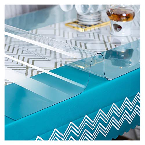 Transparente wasserdichte kratzfeste PVC-Tischdecke für Küche, Esstisch, Schreibtisch, 3 Stärken (3,0 mm, 80 x 120 cm), Kunststoffabdeckung für den Heimgebrauch von Generisch