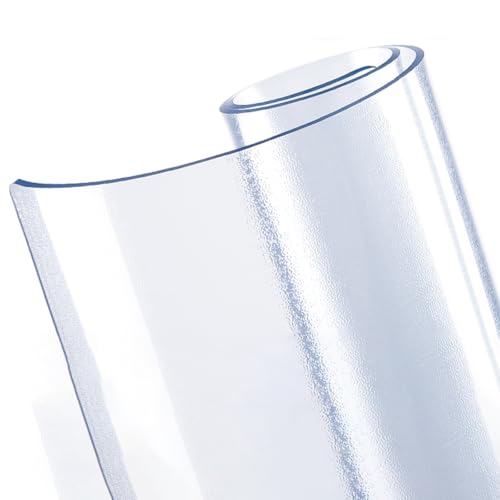 Transparente wasserdichte rutschfeste Schreibtischunterlage mit runden Kanten für Büro und Zuhause, 1 mm dicke Schreibtischunterlage (frostiert, 30 cm × 50 cm) von Generisch