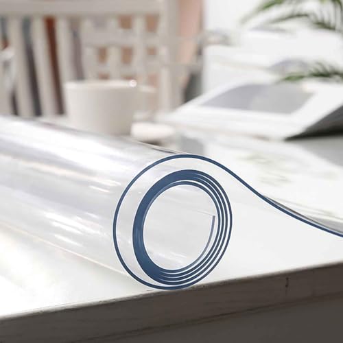 Transparenter Kunststoff-Tischdeckenschutz – wasserdichte Vinyl-Abdeckung für Esszimmer, Schreibtisch, Partys, Versammlungen und den täglichen Gebrauch Transparenter Kunststoff-Tischdeckenschutz – wasserdichte Vinyl-Abdeckung für Esszimmer, Schreibtisch, Partys, Versammlungen und den täglichen Gebrauch von Generisch