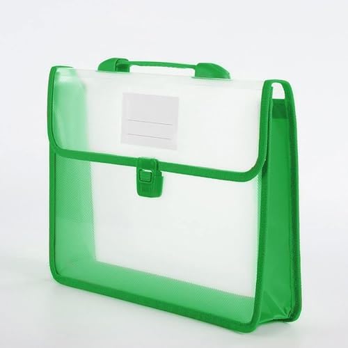 Transparenter PP-Dokumententasche mit Klammschließung,33x24cm, 800 Blatt Fassungsvermögen,Erweiterbare Datei-Organisator für Schule, Büro & Archiv von Generisch