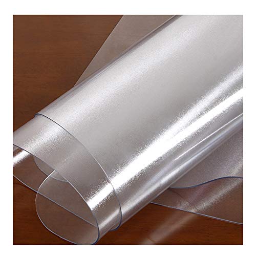 Transparenter PVC-Glasschutz, 1,5 mm und 2 mm, weich, wasserdicht, Verbrühungsschutz, Matt-Finish, 70 x 70 cm, kristallklare Oberfläche für Zuhause und Büro von Generisch
