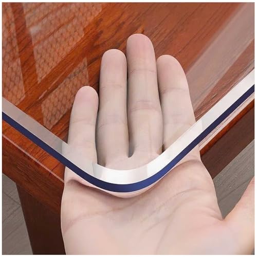 Transparenter PVC-Tischschutz, 150 x 310 cm, 2 mm dick, rechteckiger Schutz für Küche, Holz, Esstische, kratz- und auslaufsicher, leicht zu reinigen Transparenter PVC-Tischschutz, 150 x 310 cm, 2 mm dick, rechteckiger Schutz für Küche, Holz, Esstische, kratz- und auslaufsicher, leicht zu reinigen von Generisch