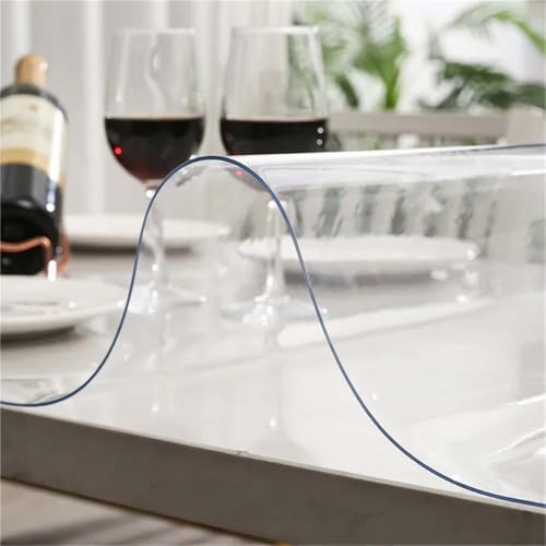 Transparenter PVC-Tischschutz, 2 mm dick, mattiert, für Küche, Esszimmer und Schreibtisch Transparenter PVC-Tischschutz, 2 mm dick, mattiert, für Küche, Esszimmer und Schreibtisch von Generisch