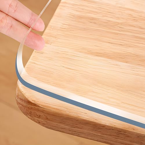 Transparenter PVC-Tischschutz, dicke, transparente Schreibtischabdeckung für rechteckige Tische, langlebiger 3-mm-Schutz für Bürotische und Nachttische, 127,7 x 101,6 cm Transparenter PVC-Tischschutz, dicke, transparente Schreibtischabdeckung für rechteckige Tische, langlebiger 3-mm-Schutz für Bürotische und Nachttische, 127,7 x 101,6 cm von Generisch