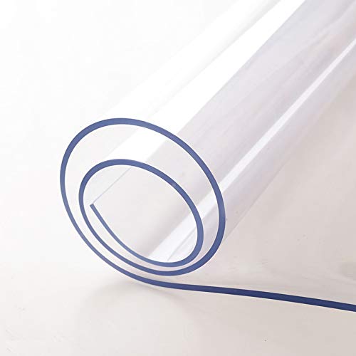 Transparenter PVC-Tischschutz, wasserdichte Tischmatte für Kaffee und Glas, kratzfeste, weiche Oberfläche, anpassbar, 2,0 mm dick, 120 x 180 cm, langlebig und leicht zu reinigen Transparenter PVC-Tischschutz, wasserdichte Tischmatte für Kaffee und Glas, kratzfeste, weiche Oberfläche, anpassbar, 2,0 mm dick, 120 x 180 cm, langlebig und leicht zu reinigen von Generisch