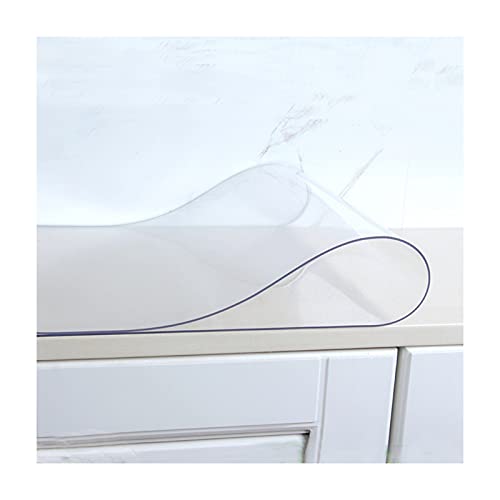 Transparenter Tischdeckenschutz, transparentes PVC, rutschfest, wasserdicht, hitzebeständig, weiche Glasabdeckung für Küche, Wohnzimmer oder Garten Transparenter Tischdeckenschutz, transparentes PVC, rutschfest, wasserdicht, hitzebeständig, weiche Glasabdeckung für Küche, Wohnzimmer oder Garten von Generisch