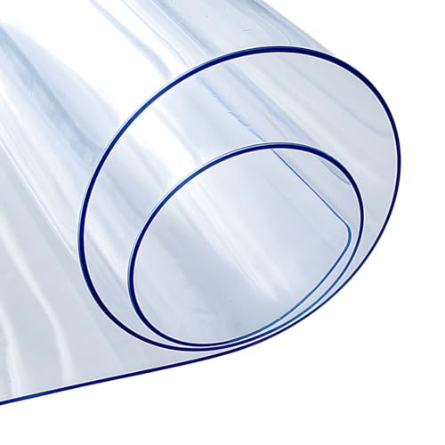 Transparenter Tischschutz, 1,5 mm dick, wasserdicht, PVC, schmutzabweisend, weiche Abdeckung für Glastische, ideal für Küche/Essen/Büro, 120 x 240 cm Transparenter Tischschutz, 1,5 mm dick, wasserdicht, PVC, schmutzabweisend, weiche Abdeckung für Glastische, ideal für Küche/Essen/Büro, 120 x 240 cm von Generisch
