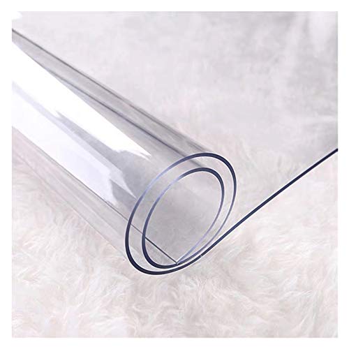 Transparenter Tischschutz, PVC-Schreibtischunterlage für Bürostuhl, rechteckiges Schreibtischkissen, strapazierfähige Kunststoff-Tischdecke, 2,0 mm dick, 120 x 150 cm, ideal für Zuhause und Büro Transparenter Tischschutz, PVC-Schreibtischunterlage für Bürostuhl, rechteckiges Schreibtischkissen, strapazierfähige Kunststoff-Tischdecke, 2,0 mm dick, 120 x 150 cm, ideal für Zuhause und Büro von Generisch