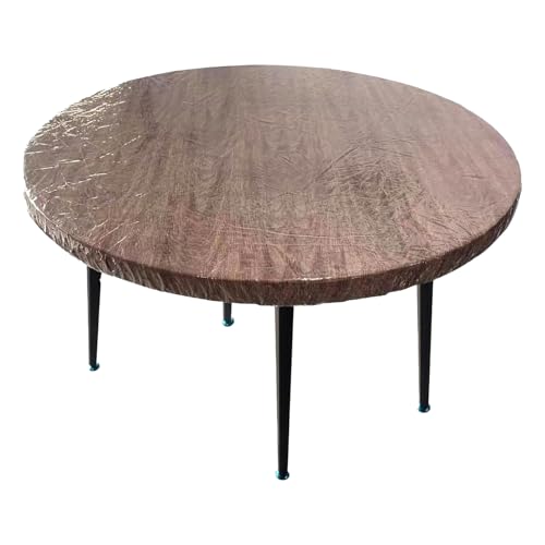 Transparenter Tischschutz, runde PVC-Tischdecke, 180 cm, ölbeständig, kratzfest, wetterfest, elastischer Randgurt, flexibler Teppichschutz für Innenbereich, Garten, Küche, Schreibtisch, Café und Transparenter Tischschutz, runde PVC-Tischdecke, 180 cm, ölbeständig, kratzfest, wetterfest, elastischer Randgurt, flexibler Teppichschutz für Innenbereich, Garten, Küche, Schreibtisch, Café und von Generisch
