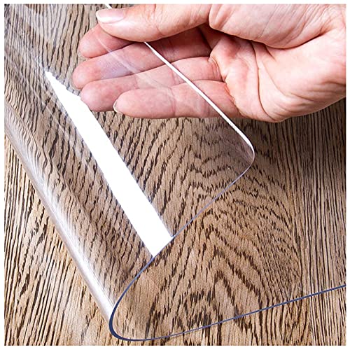 Transparenter Tischschutz, schmutzabweisende Vinylabdeckung für Schreibtisch, Esstisch, rechteckige PVC-Matte, 3 mm dick, 120 x 170 cm, perfekt für Zuhause und Büro Transparenter Tischschutz, schmutzabweisende Vinylabdeckung für Schreibtisch, Esstisch, rechteckige PVC-Matte, 3 mm dick, 120 x 170 cm, perfekt für Zuhause und Büro von Generisch