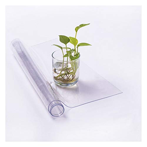 Transparenter Tischschutz aus weichem Glas, öldicht, leicht zu reinigen, Tischdecke für Küche und Schreibtisch, Couchtischmatte, 3 Stärken, 10 Größen (3,0 mm, 60 x 120 cm) von Generisch