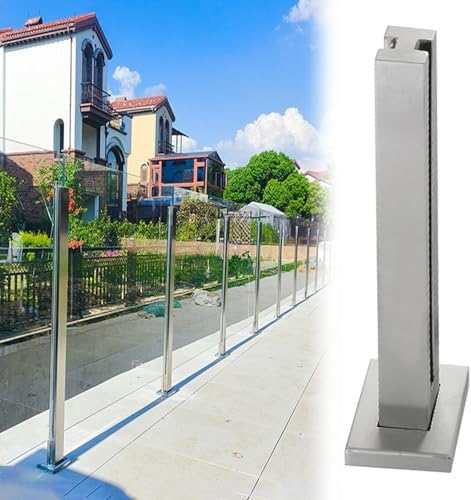 Treppenbaluster-Klemmen für Geländer aus gehärtetem Glas – sichere Bodenmontage für Treppensicherheit im Innen- und Außenbereich Treppenbaluster-Klemmen für Geländer aus gehärtetem Glas – sichere Bodenmontage für Treppensicherheit im Innen- und Außenbereich von Generisch