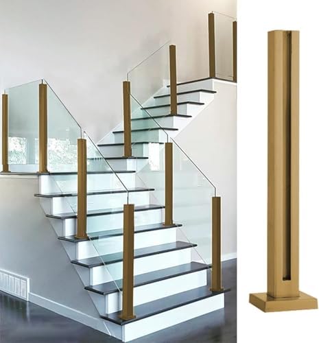 Treppenglas-Baluster-Klemmen – Bodenmontagegeländersystem für Treppen, Balkon & Deck mit Eck-/Endbefestigungen – langlebige, stilvolle Sicherheitslösung Treppenglas-Baluster-Klemmen – Bodenmontagegeländersystem für Treppen, Balkon & Deck mit Eck-/Endbefestigungen – langlebige, stilvolle Sicherheitslösung von Generisch