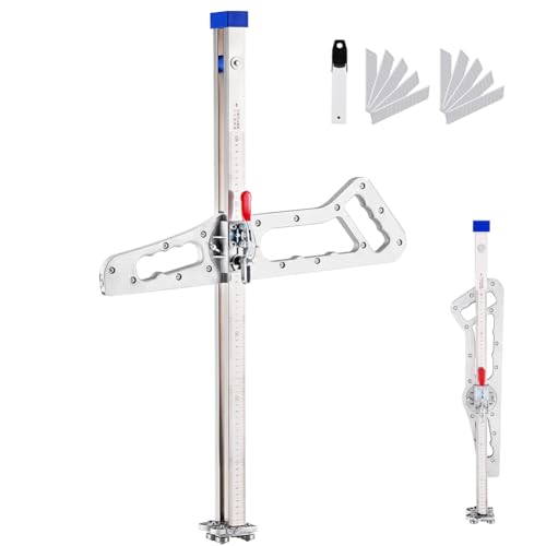 Trockenbau-Schneidewerkzeug mit Ersatzklingen, faltbares Design für einfache Lagerung, ideal für Hausrenovierung und Schneiden von Gipskartonplatten von Generisch