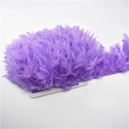 Truthahnfeder-Besatz, Quaste, Fransenband, Federband, Nähen, Kostüm, Kleid, Hochzeit, 16. Hellviolett, 10 m Truthahnfeder-Besatz, Quaste, Fransenband, Federband, Nähen, Kostüm, Kleid, Hochzeit, 16. Hellviolett, 10 m von Generisch
