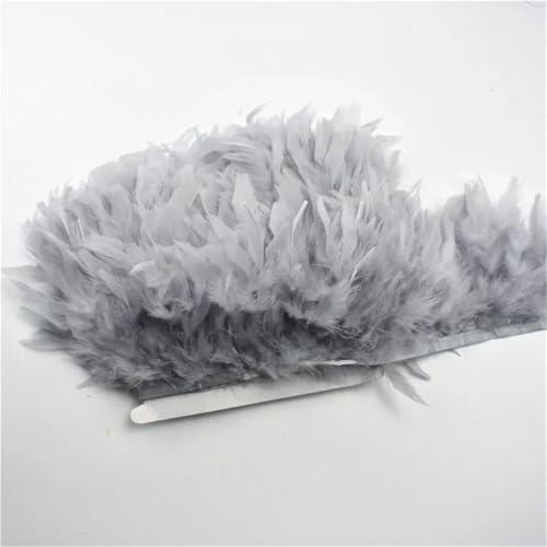 Truthahnfeder-Besatz, Quaste, Fransenband, Federband, Nähen, Kostüm, Kleid, Hochzeit, 17. Grau, 1 m Truthahnfeder-Besatz, Quaste, Fransenband, Federband, Nähen, Kostüm, Kleid, Hochzeit, 17. Grau, 1 m von Generisch