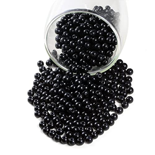 Tschechische Glasperlen, rund, winzig, Satin-Glanzfüller, Abstandshalter, lose Perlen für Schmuckherstellung, Handwerk, Armbänder, Halsketten, Ohrringe, 6 mm, 200 Stück von Generisch