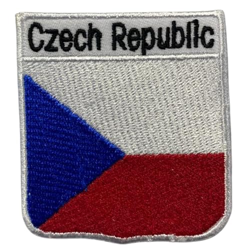 Tschechische Republik bestickte Schildflagge mit Namen Patch zum Aufbügeln/Aufnähen Abzeichen Nationalsymbol Militär Patch für Kleidung Rucksäcke Capsa Tschechische Republik bestickte Schildflagge mit Namen Patch zum Aufbügeln/Aufnähen Abzeichen Nationalsymbol Militär Patch für Kleidung Rucksäcke Capsa von Generisch