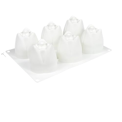 Tulip Bud Form Design Silikon Mousse Kuchen formen Schokoladen form DIY Kerzen form Dessert Werkzeuge Küche Bakeware von Generisch
