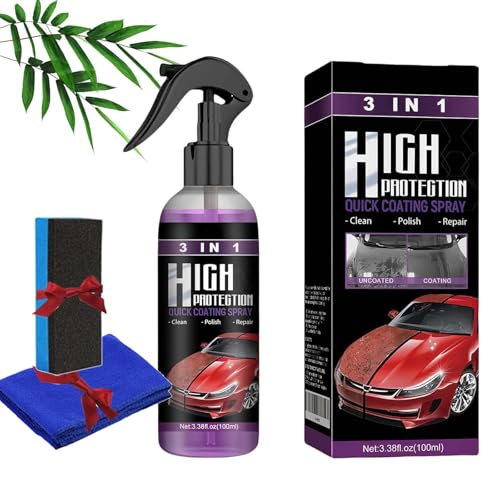 Turbo Shine Nexa, 3-in-1-Spray und Kratzerentferner für Autos, Auto-Beschichtungsspray, Schneller Turbo-Sprühlack for Autos, Metall und Werkzeuge, Hochschutz-Schnellbeschichtung (1pc) von Generisch