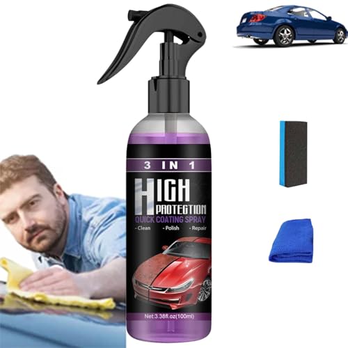 Turbo Shine Nexa, Auto-Kratzer-Entferner, 3-in-1-Spray mit hohem Schutz für Metall, Werkzeuge und Autos (1) von Generisch