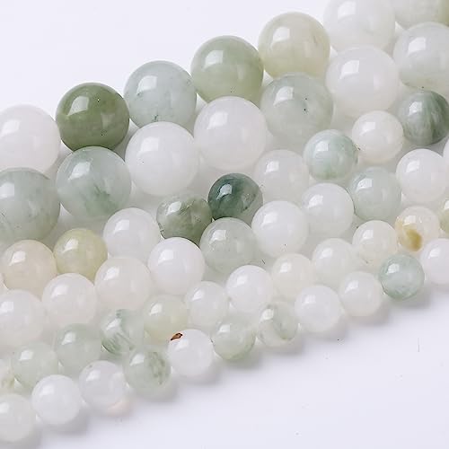 U10-SA443 runde lose Perlen, natürliche Edelstein-Kristallperlen zur Schmuckherstellung, 38,1 cm, Eisjade, 6 mm U10-SA443 runde lose Perlen, natürliche Edelstein-Kristallperlen zur Schmuckherstellung, 38,1 cm, Eisjade, 6 mm von Generisch