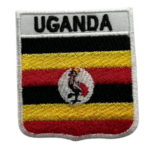 Uganda bestickte Schildflagge mit Namen Patch Aufbügeln/Aufnähen Abzeichen Nationalsymbol Militär Patch für Kleidung Rucksäcke Kappen Uganda bestickte Schildflagge mit Namen Patch Aufbügeln/Aufnähen Abzeichen Nationalsymbol Militär Patch für Kleidung Rucksäcke Kappen von Generisch