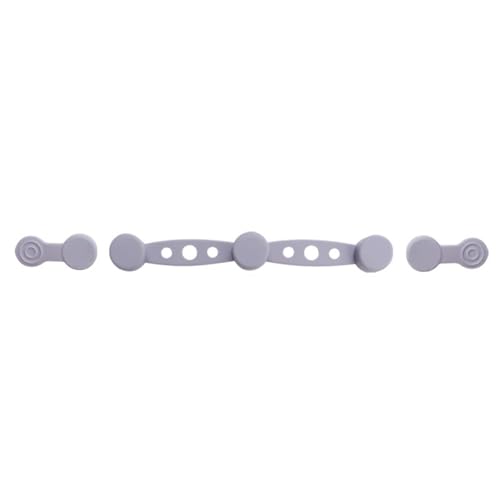Universal-Magnetclips für Fritteusen – Hitzebeständig bis 220°C – Für alle gängigen Heißluftfritteusen – Inkl. Kurz- & Langclips (3 Stück, Rot) (grau(3PC)) von Generisch