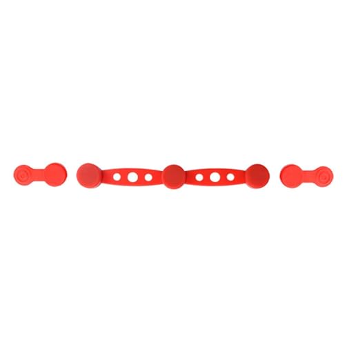 Universal-Magnetclips für Fritteusen – Hitzebeständig bis 220°C – Für alle gängigen Heißluftfritteusen – Inkl. Kurz- & Langclips (3 Stück, Rot) (rot(3PC)) von Generisch