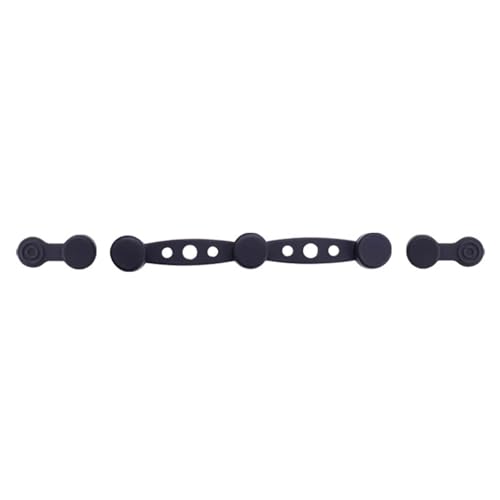 Universal-Magnetclips für Fritteusen – Hitzebeständig bis 220°C – Für alle gängigen Heißluftfritteusen – Inkl. Kurz- & Langclips (3 Stück, Rot) (schwarz(3PC)) von Generisch