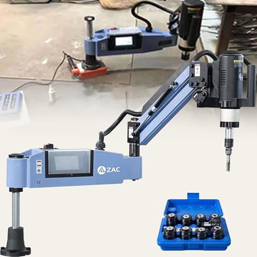 Universelle elektrische Gewindeschneidmaschine mit flexiblem Arm zum Bohren von Rohren und Metallgewinde, inklusive 8 Zubehörteilen für effizientes Einfädeln von Generisch