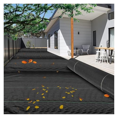 Unkrautvlies für Garten und Auffahrt, strapazierfähig, 1 m breit, 1 m breit, 1 m x 80 m, zur Bodenstabilisierung und zum Schutz von Blumenbeeten von Generisch
